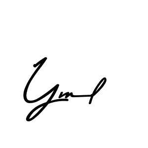 Similarly Asem Kandis PERSONAL USE is the best handwritten signature design. Signature creator online .You can use it as an online autograph creator for name Yml. Yml signature style 9 images and pictures png