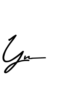 Make a beautiful signature design for name Yn. With this signature (Asem Kandis PERSONAL USE) style, you can create a handwritten signature for free. Yn signature style 9 images and pictures png