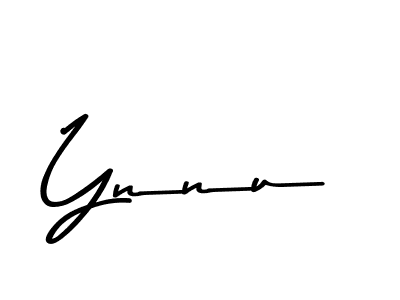 Make a beautiful signature design for name Ynnu. With this signature (Asem Kandis PERSONAL USE) style, you can create a handwritten signature for free. Ynnu signature style 9 images and pictures png