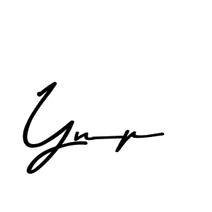 Design your own signature with our free online signature maker. With this signature software, you can create a handwritten (Asem Kandis PERSONAL USE) signature for name Ynp. Ynp signature style 9 images and pictures png