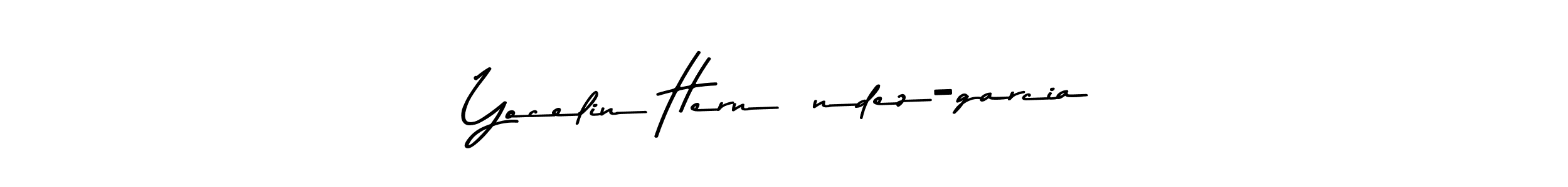 You should practise on your own different ways (Asem Kandis PERSONAL USE) to write your name (Yocelin Hernández-garcia) in signature. don't let someone else do it for you. Yocelin Hernández-garcia signature style 9 images and pictures png