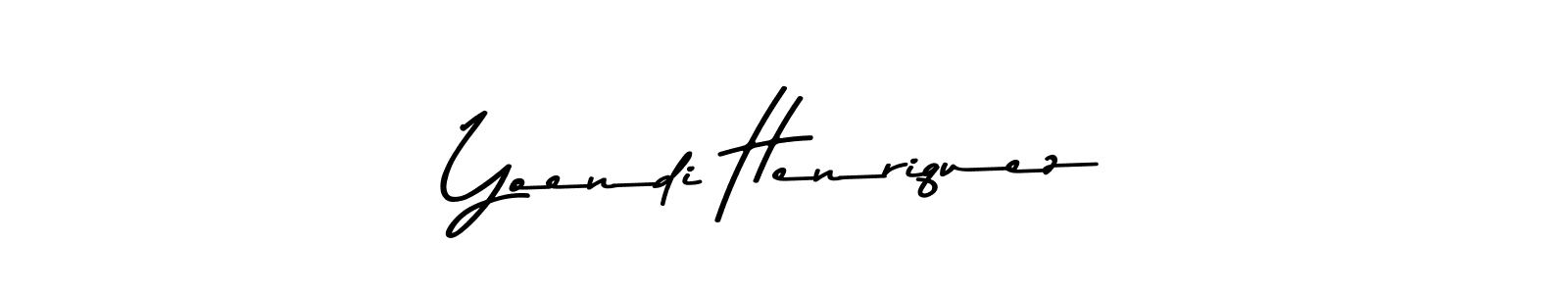 Make a short Yoendi Henriquez signature style. Manage your documents anywhere anytime using Asem Kandis PERSONAL USE. Create and add eSignatures, submit forms, share and send files easily. Yoendi Henriquez signature style 9 images and pictures png
