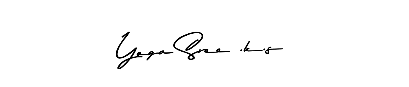 Also You can easily find your signature by using the search form. We will create Yoga Sree .k.s name handwritten signature images for you free of cost using Asem Kandis PERSONAL USE sign style. Yoga Sree .k.s signature style 9 images and pictures png