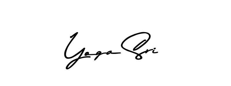 Make a beautiful signature design for name Yoga Sri. With this signature (Asem Kandis PERSONAL USE) style, you can create a handwritten signature for free. Yoga Sri signature style 9 images and pictures png