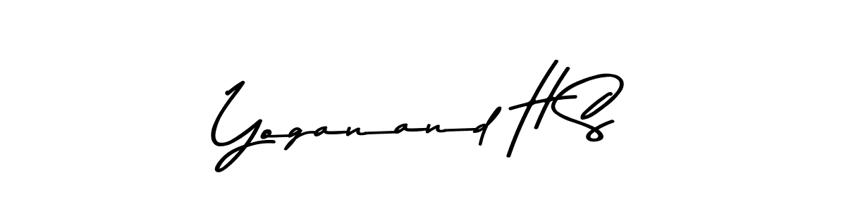 Asem Kandis PERSONAL USE is a professional signature style that is perfect for those who want to add a touch of class to their signature. It is also a great choice for those who want to make their signature more unique. Get Yoganand H S name to fancy signature for free. Yoganand H S signature style 9 images and pictures png