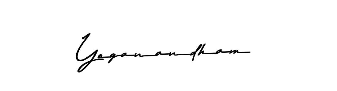 How to make Yoganandham signature? Asem Kandis PERSONAL USE is a professional autograph style. Create handwritten signature for Yoganandham name. Yoganandham signature style 9 images and pictures png