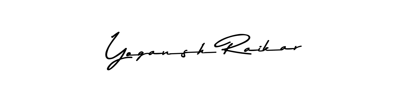 Similarly Asem Kandis PERSONAL USE is the best handwritten signature design. Signature creator online .You can use it as an online autograph creator for name Yogansh Raikar. Yogansh Raikar signature style 9 images and pictures png