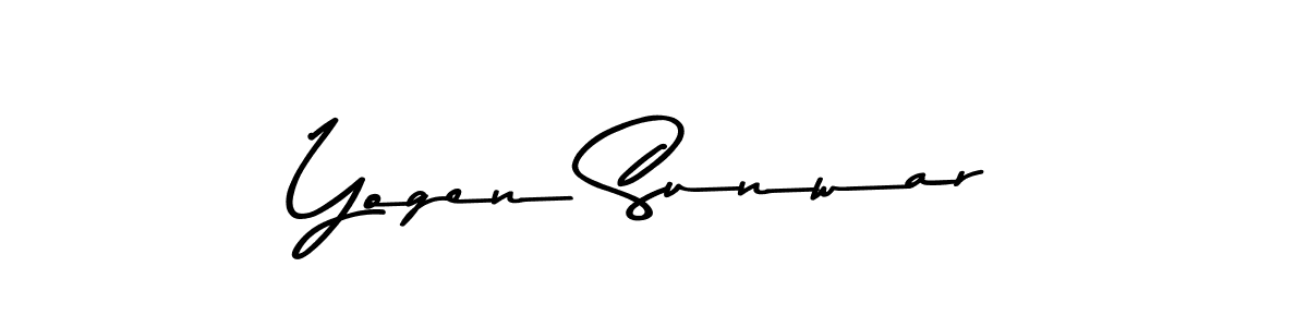 Similarly Asem Kandis PERSONAL USE is the best handwritten signature design. Signature creator online .You can use it as an online autograph creator for name Yogen Sunwar. Yogen Sunwar signature style 9 images and pictures png