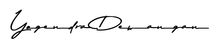 The best way (Asem Kandis PERSONAL USE) to make a short signature is to pick only two or three words in your name. For converting this name Yogendra Dewangan. Yogendra Dewangan signature style 9 images and pictures png