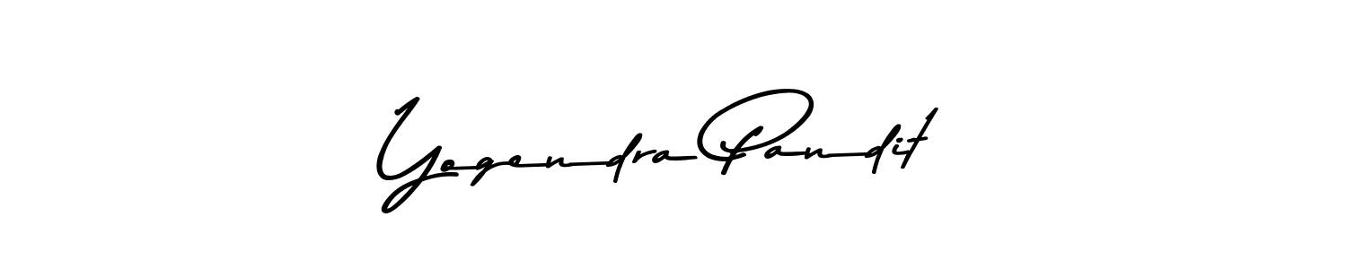 Make a beautiful signature design for name Yogendra Pandit. With this signature (Asem Kandis PERSONAL USE) style, you can create a handwritten signature for free. Yogendra Pandit signature style 9 images and pictures png