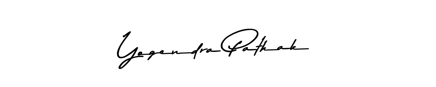 Design your own signature with our free online signature maker. With this signature software, you can create a handwritten (Asem Kandis PERSONAL USE) signature for name Yogendra Pathak. Yogendra Pathak signature style 9 images and pictures png