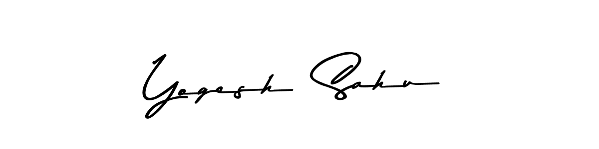 Use a signature maker to create a handwritten signature online. With this signature software, you can design (Asem Kandis PERSONAL USE) your own signature for name Yogesh  Sahu. Yogesh  Sahu signature style 9 images and pictures png