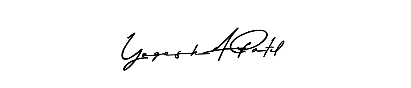 Also You can easily find your signature by using the search form. We will create Yogesh A Patil name handwritten signature images for you free of cost using Asem Kandis PERSONAL USE sign style. Yogesh A Patil signature style 9 images and pictures png