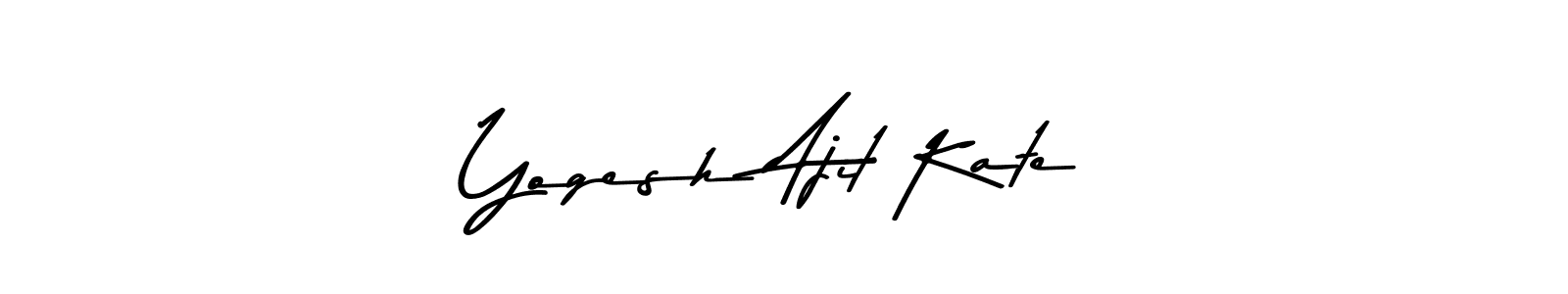 Use a signature maker to create a handwritten signature online. With this signature software, you can design (Asem Kandis PERSONAL USE) your own signature for name Yogesh Ajit Kate. Yogesh Ajit Kate signature style 9 images and pictures png