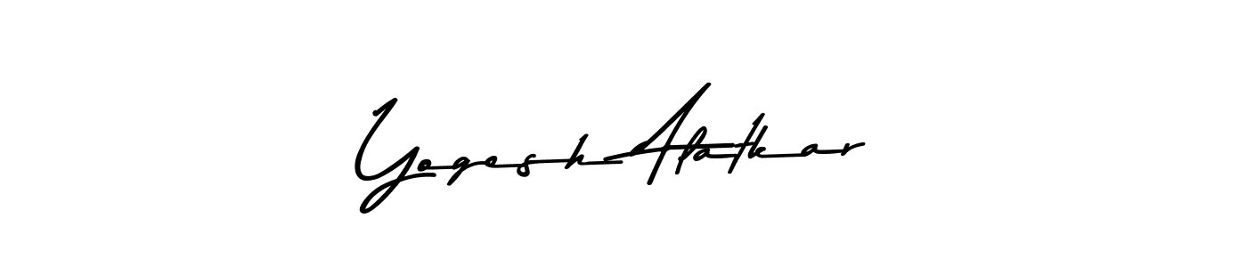 Design your own signature with our free online signature maker. With this signature software, you can create a handwritten (Asem Kandis PERSONAL USE) signature for name Yogesh Alatkar. Yogesh Alatkar signature style 9 images and pictures png