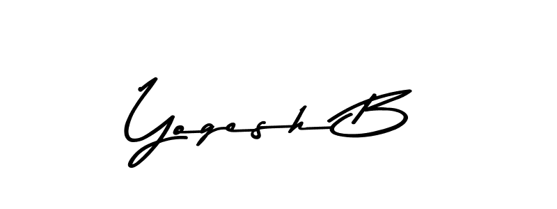 You should practise on your own different ways (Asem Kandis PERSONAL USE) to write your name (Yogesh B) in signature. don't let someone else do it for you. Yogesh B signature style 9 images and pictures png