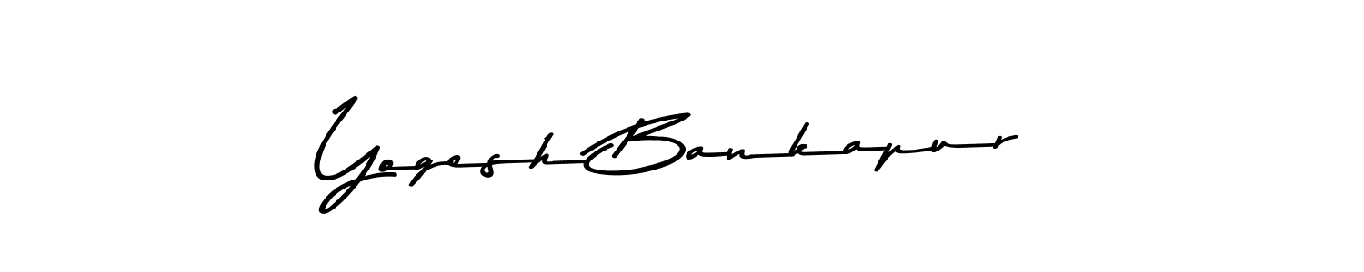 Design your own signature with our free online signature maker. With this signature software, you can create a handwritten (Asem Kandis PERSONAL USE) signature for name Yogesh Bankapur. Yogesh Bankapur signature style 9 images and pictures png