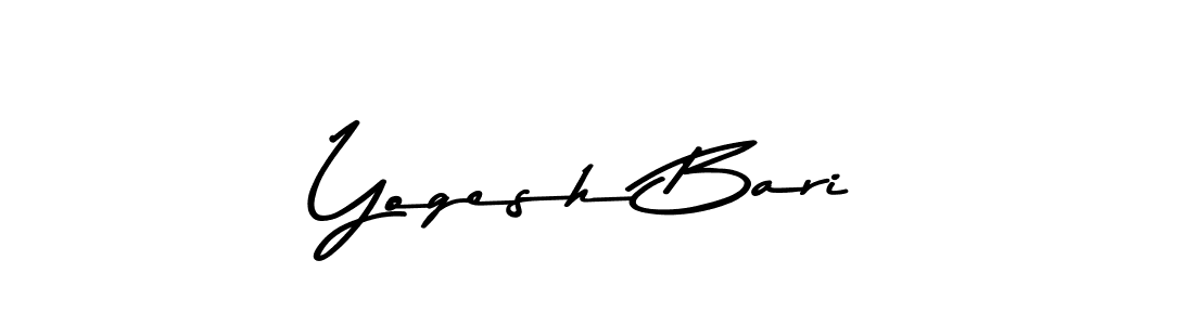 Also we have Yogesh Bari name is the best signature style. Create professional handwritten signature collection using Asem Kandis PERSONAL USE autograph style. Yogesh Bari signature style 9 images and pictures png