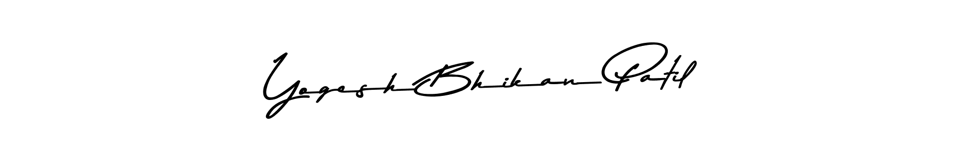 This is the best signature style for the Yogesh Bhikan Patil name. Also you like these signature font (Asem Kandis PERSONAL USE). Mix name signature. Yogesh Bhikan Patil signature style 9 images and pictures png