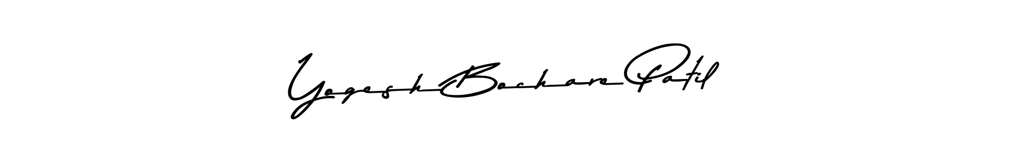 Create a beautiful signature design for name Yogesh Bochare Patil. With this signature (Asem Kandis PERSONAL USE) fonts, you can make a handwritten signature for free. Yogesh Bochare Patil signature style 9 images and pictures png