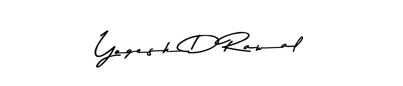 How to make Yogesh D Rawal signature? Asem Kandis PERSONAL USE is a professional autograph style. Create handwritten signature for Yogesh D Rawal name. Yogesh D Rawal signature style 9 images and pictures png