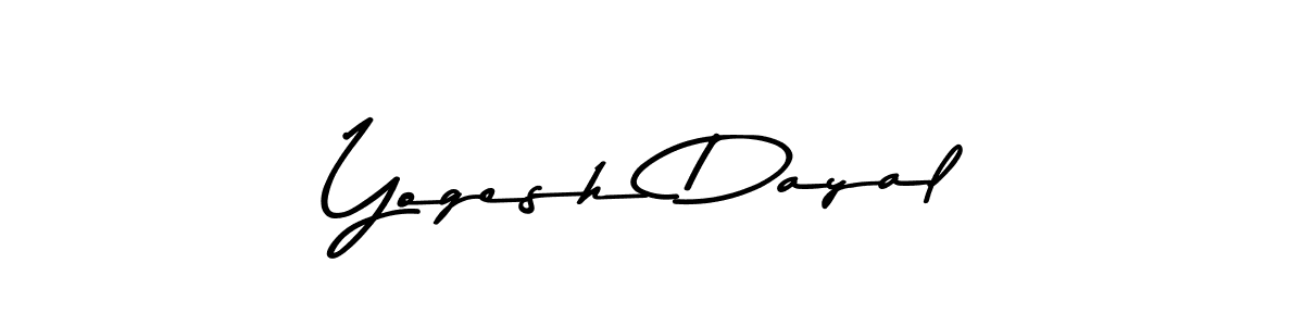 Use a signature maker to create a handwritten signature online. With this signature software, you can design (Asem Kandis PERSONAL USE) your own signature for name Yogesh Dayal. Yogesh Dayal signature style 9 images and pictures png