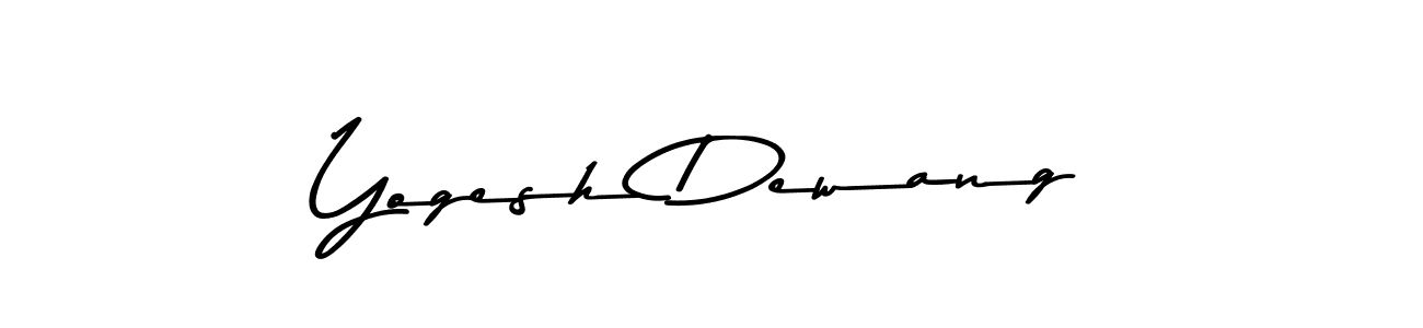 It looks lik you need a new signature style for name Yogesh Dewang. Design unique handwritten (Asem Kandis PERSONAL USE) signature with our free signature maker in just a few clicks. Yogesh Dewang signature style 9 images and pictures png