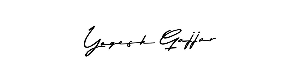 Also You can easily find your signature by using the search form. We will create Yogesh Gajjar name handwritten signature images for you free of cost using Asem Kandis PERSONAL USE sign style. Yogesh Gajjar signature style 9 images and pictures png