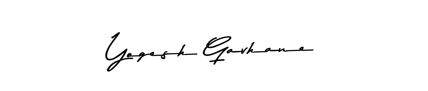 Use a signature maker to create a handwritten signature online. With this signature software, you can design (Asem Kandis PERSONAL USE) your own signature for name Yogesh Gavhane. Yogesh Gavhane signature style 9 images and pictures png