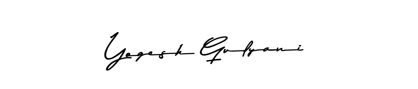 Create a beautiful signature design for name Yogesh Gulyani. With this signature (Asem Kandis PERSONAL USE) fonts, you can make a handwritten signature for free. Yogesh Gulyani signature style 9 images and pictures png