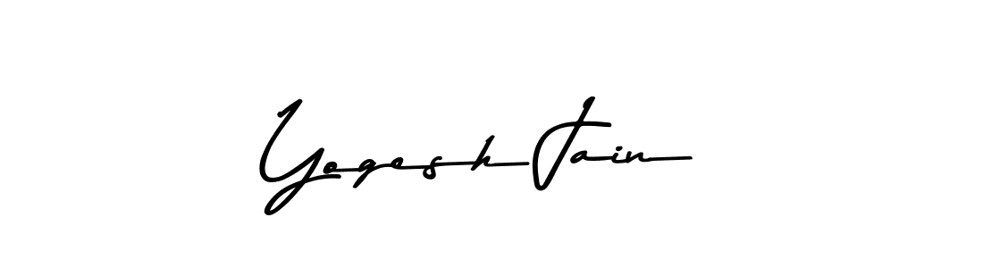 Make a beautiful signature design for name Yogesh Jain. With this signature (Asem Kandis PERSONAL USE) style, you can create a handwritten signature for free. Yogesh Jain signature style 9 images and pictures png