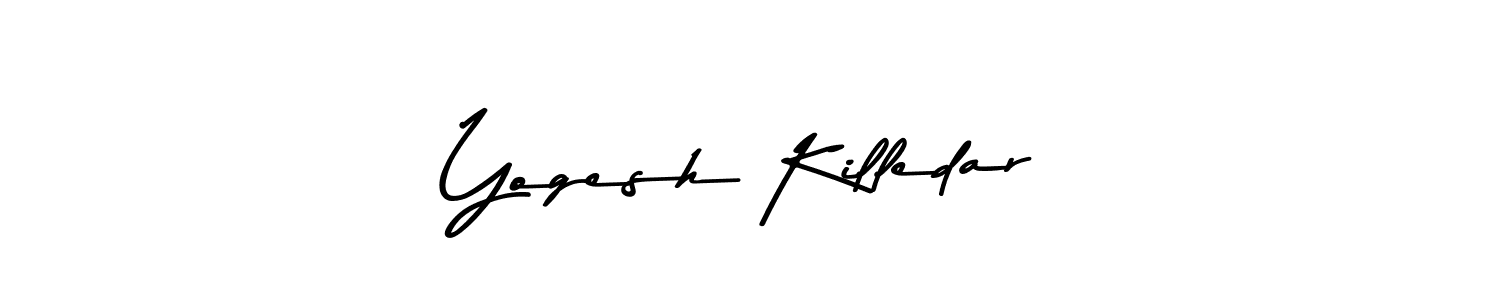 Also we have Yogesh Killedar name is the best signature style. Create professional handwritten signature collection using Asem Kandis PERSONAL USE autograph style. Yogesh Killedar signature style 9 images and pictures png