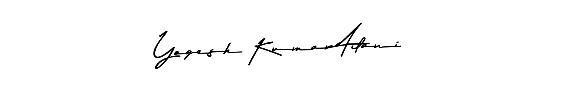 How to make Yogesh Kumar Ailani signature? Asem Kandis PERSONAL USE is a professional autograph style. Create handwritten signature for Yogesh Kumar Ailani name. Yogesh Kumar Ailani signature style 9 images and pictures png