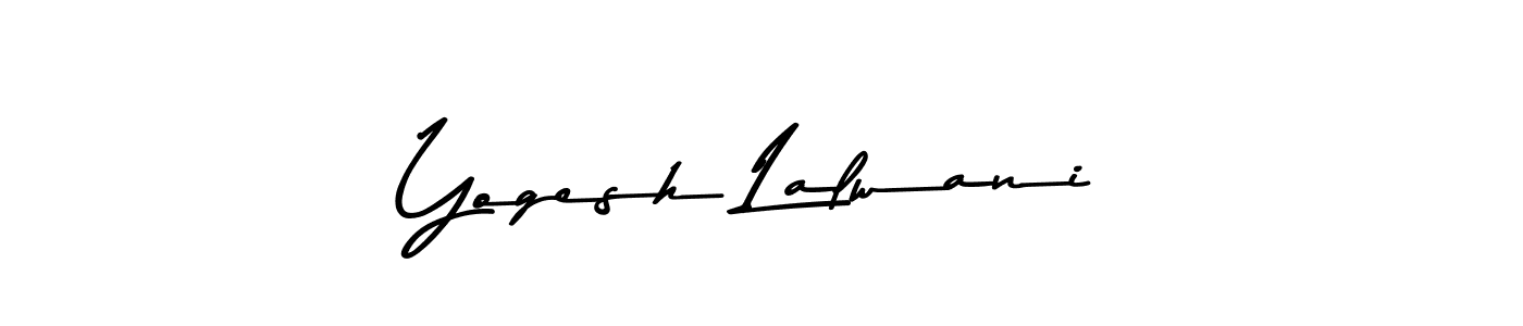 It looks lik you need a new signature style for name Yogesh Lalwani. Design unique handwritten (Asem Kandis PERSONAL USE) signature with our free signature maker in just a few clicks. Yogesh Lalwani signature style 9 images and pictures png