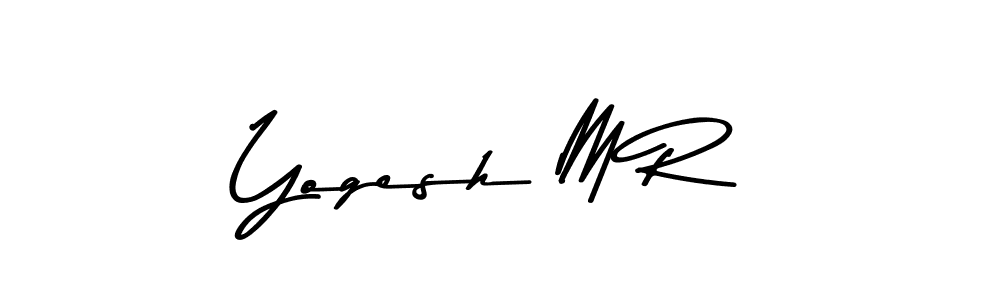 Use a signature maker to create a handwritten signature online. With this signature software, you can design (Asem Kandis PERSONAL USE) your own signature for name Yogesh M R. Yogesh M R signature style 9 images and pictures png