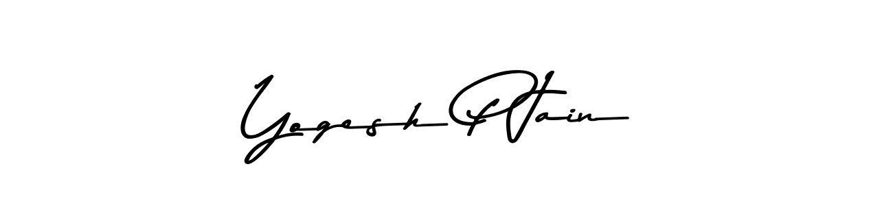 Also You can easily find your signature by using the search form. We will create Yogesh P Jain name handwritten signature images for you free of cost using Asem Kandis PERSONAL USE sign style. Yogesh P Jain signature style 9 images and pictures png