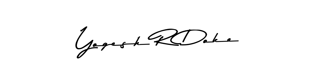 Also we have Yogesh R Doke name is the best signature style. Create professional handwritten signature collection using Asem Kandis PERSONAL USE autograph style. Yogesh R Doke signature style 9 images and pictures png