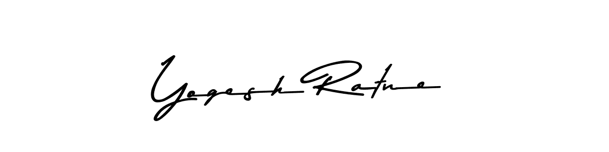 Use a signature maker to create a handwritten signature online. With this signature software, you can design (Asem Kandis PERSONAL USE) your own signature for name Yogesh Ratne. Yogesh Ratne signature style 9 images and pictures png