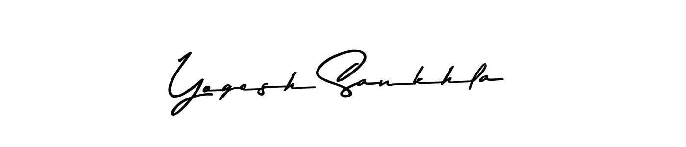 Design your own signature with our free online signature maker. With this signature software, you can create a handwritten (Asem Kandis PERSONAL USE) signature for name Yogesh Sankhla. Yogesh Sankhla signature style 9 images and pictures png