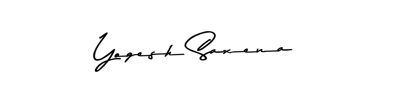 How to make Yogesh Saxena name signature. Use Asem Kandis PERSONAL USE style for creating short signs online. This is the latest handwritten sign. Yogesh Saxena signature style 9 images and pictures png