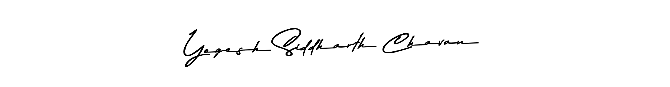 Make a beautiful signature design for name Yogesh Siddharth Chavan. With this signature (Asem Kandis PERSONAL USE) style, you can create a handwritten signature for free. Yogesh Siddharth Chavan signature style 9 images and pictures png