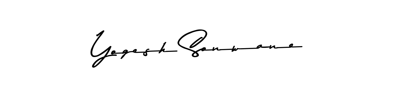 Make a beautiful signature design for name Yogesh Sonwane. With this signature (Asem Kandis PERSONAL USE) style, you can create a handwritten signature for free. Yogesh Sonwane signature style 9 images and pictures png