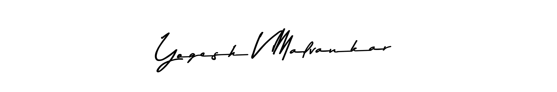 Also we have Yogesh V Malvankar name is the best signature style. Create professional handwritten signature collection using Asem Kandis PERSONAL USE autograph style. Yogesh V Malvankar signature style 9 images and pictures png