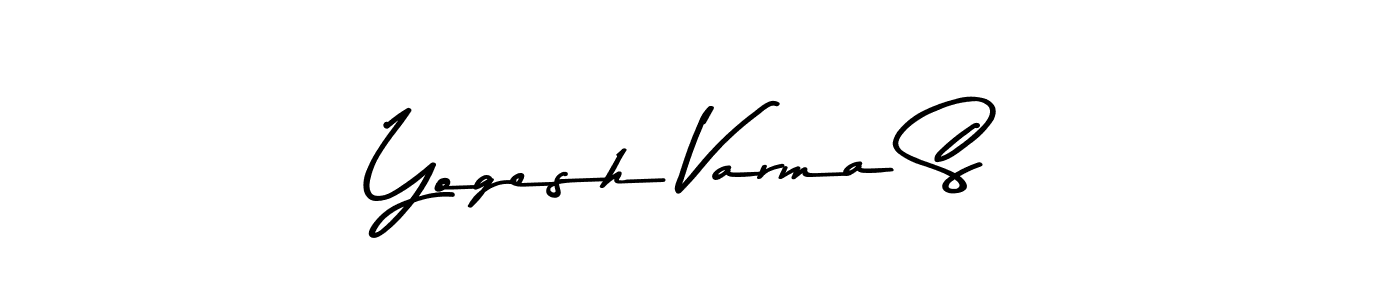 You should practise on your own different ways (Asem Kandis PERSONAL USE) to write your name (Yogesh Varma S) in signature. don't let someone else do it for you. Yogesh Varma S signature style 9 images and pictures png