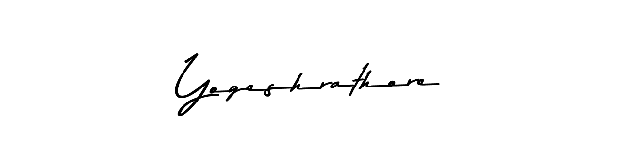 How to make Yogeshrathore signature? Asem Kandis PERSONAL USE is a professional autograph style. Create handwritten signature for Yogeshrathore name. Yogeshrathore signature style 9 images and pictures png