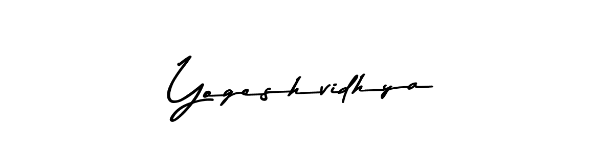 Make a beautiful signature design for name Yogeshvidhya. With this signature (Asem Kandis PERSONAL USE) style, you can create a handwritten signature for free. Yogeshvidhya signature style 9 images and pictures png