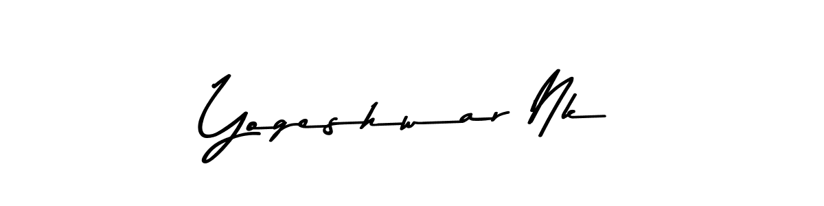 The best way (Asem Kandis PERSONAL USE) to make a short signature is to pick only two or three words in your name. The name Yogeshwar Nk include a total of six letters. For converting this name. Yogeshwar Nk signature style 9 images and pictures png