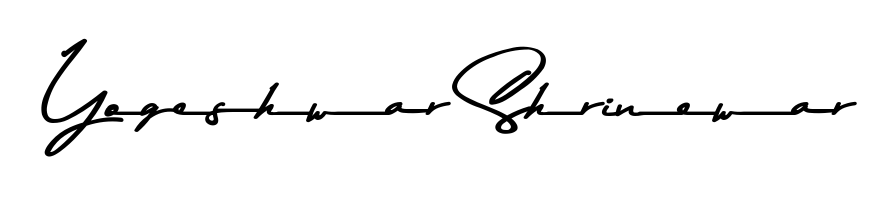 A modern signature idea for name Yogeshwar Shrinewar using Asem Kandis PERSONAL USE font. Clean strokes and elegant curves make it stand out instantly. Yogeshwar Shrinewar signature style 9 images and pictures png