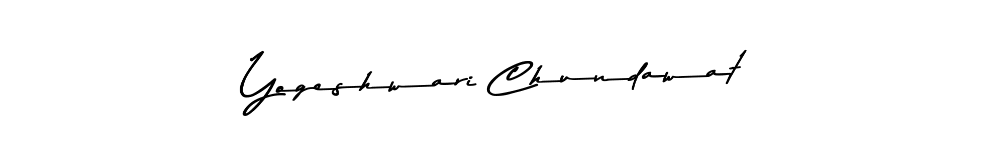 You should practise on your own different ways (Asem Kandis PERSONAL USE) to write your name (Yogeshwari Chundawat) in signature. don't let someone else do it for you. Yogeshwari Chundawat signature style 9 images and pictures png