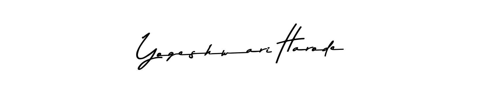 You should practise on your own different ways (Asem Kandis PERSONAL USE) to write your name (Yogeshwari Harode) in signature. don't let someone else do it for you. Yogeshwari Harode signature style 9 images and pictures png